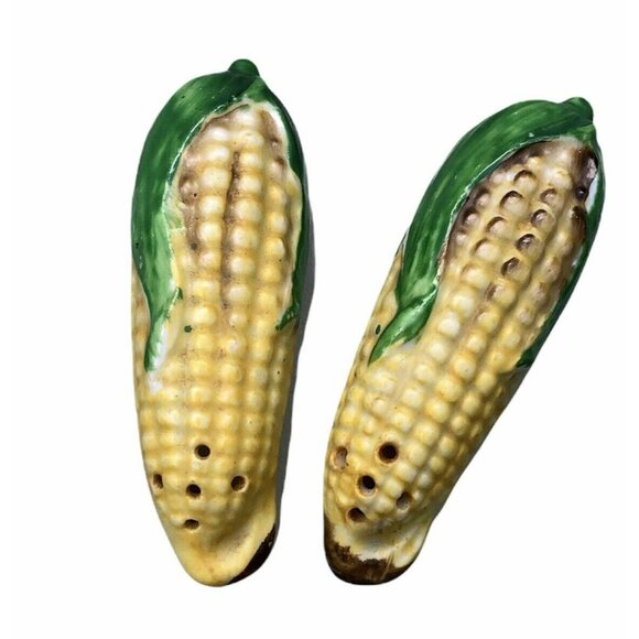 Vintage Corn On The Cob Salt And Pepper Shakers Japan 3” - Picture 3 of 5